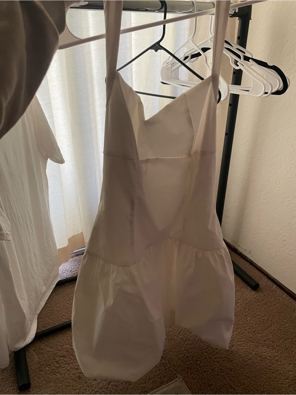 wild fable Cream Mini Satin Slip Dress
